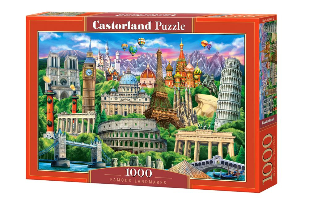 Castorland. Пазл 1000 "Достопримечательности мира" купить на OZON по ...