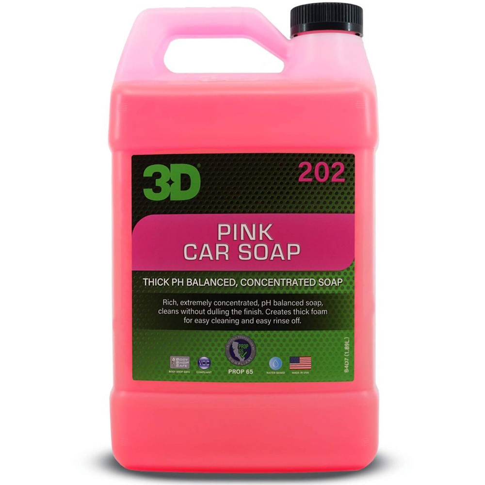 Автошампунь для бесконтактной мойки / 3D Pink Car Soap 1,89л 202OZ64  #1