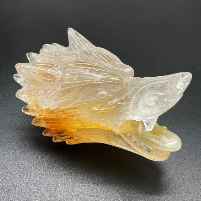 Резная голова волка из горного хрусталя Scry-93 - купить Сувенир по ...