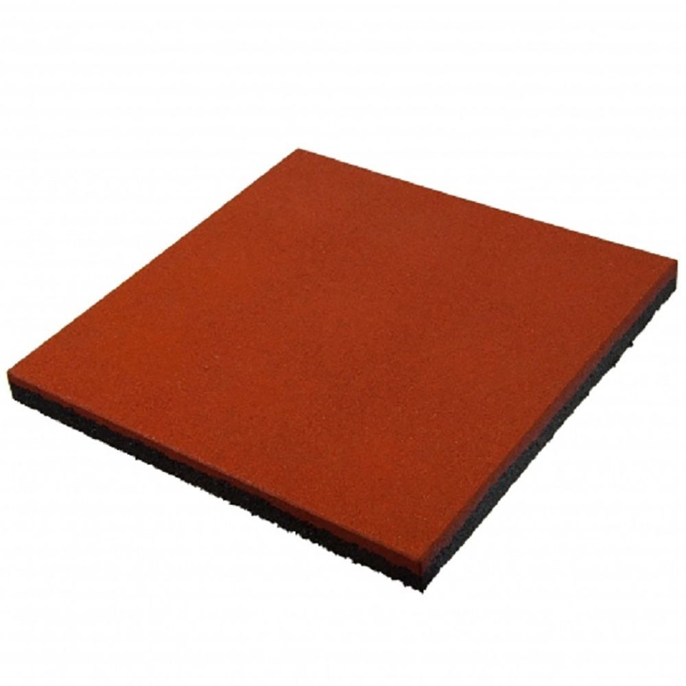 Плитка резиновая 50х50х3 см красная, 1 шт. в заказе #1