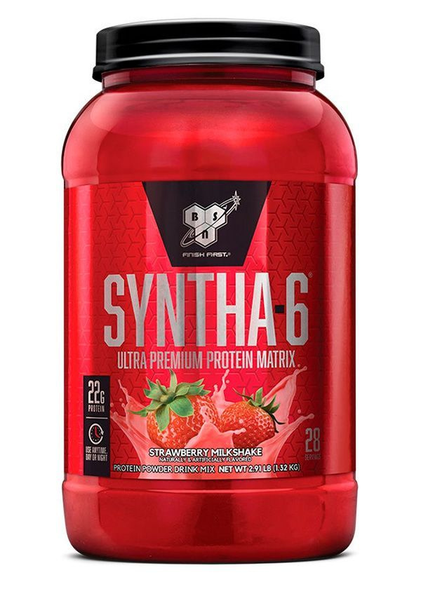 Протеин BSN Syntha-6, 1320 г, вкус: клубника - купить с доставкой по ...