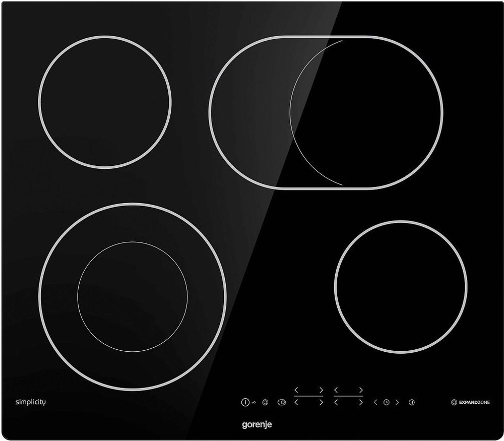 Варочная панель электрическая Gorenje ECT643SYB, встраиваемая, 60 см .