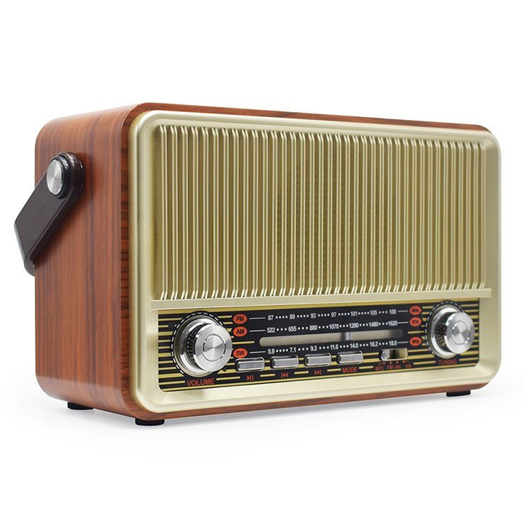 Радиоприемник в ретро стиле Kemai MD-510BT с аккумулятором #1