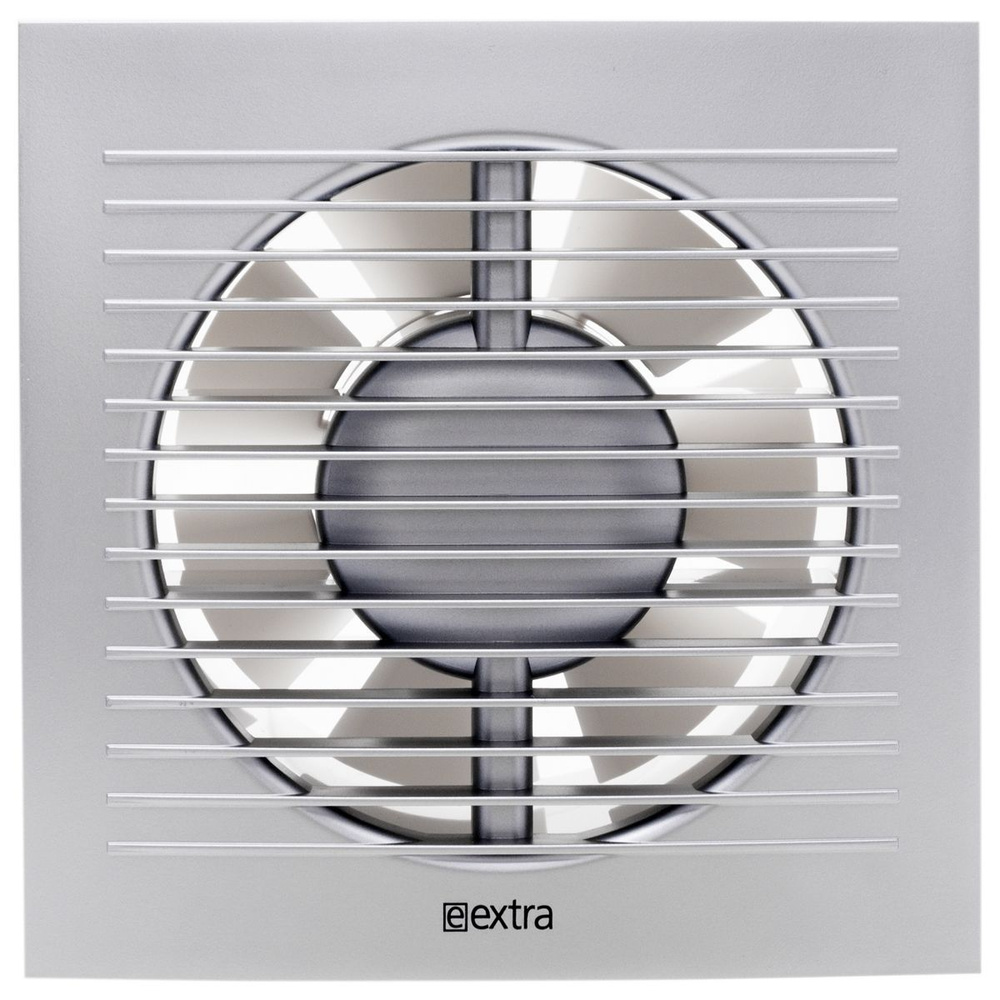 Вентилятор вытяжной 125 мм, Europlast EE125S серебро (для ванной, кухни, санузла), накладной  #1