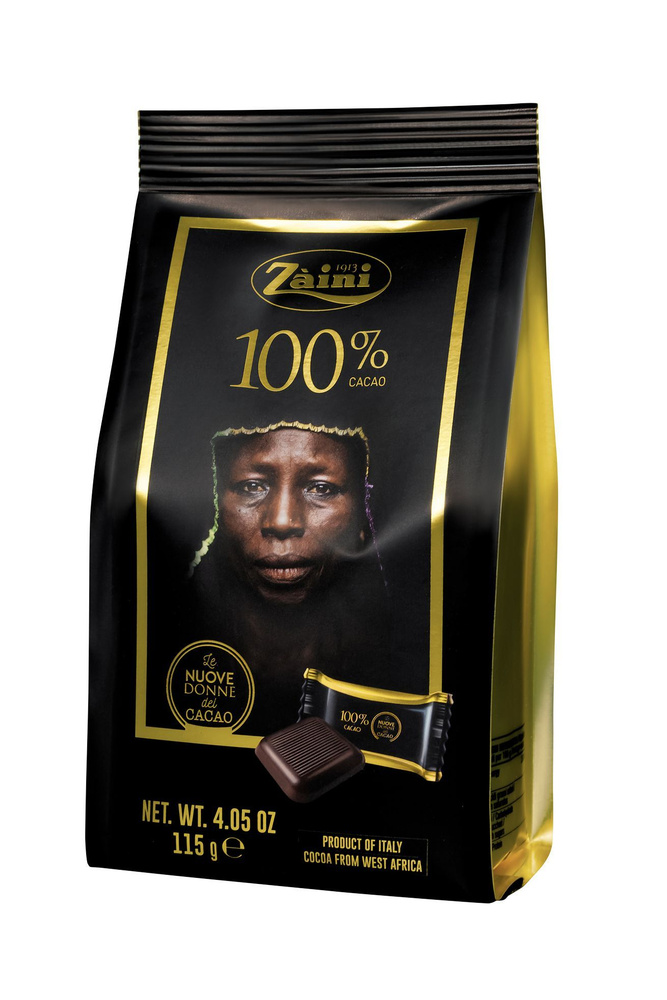 Zaini Мини-плитки Горький шоколад 100% "Women of cocoa", 115г #1