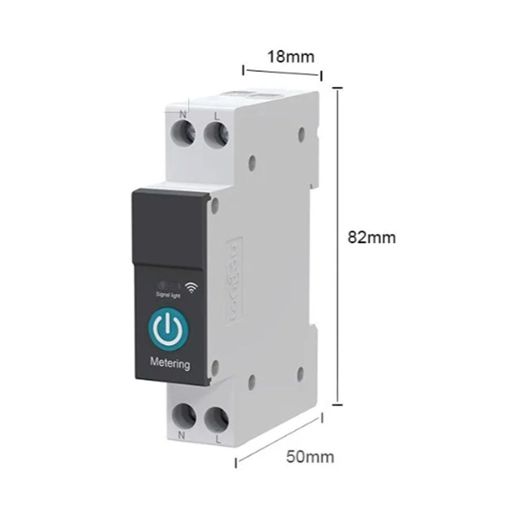 Умный Wi-Fi автоматический выключатель на DIN-рейку TONGOU TUYA с ...