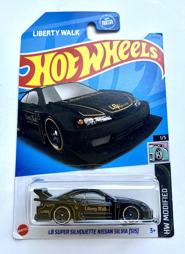 Машинка Hot Wheels LB Super Silhouette nissan silvia S15 черный
