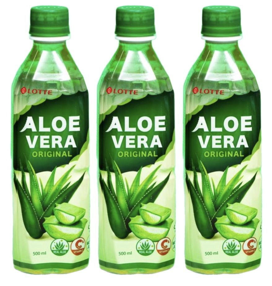 Напиток сокосодержащий Lotte Aloe Vera Original 500 мл х 3 шт - купить ...