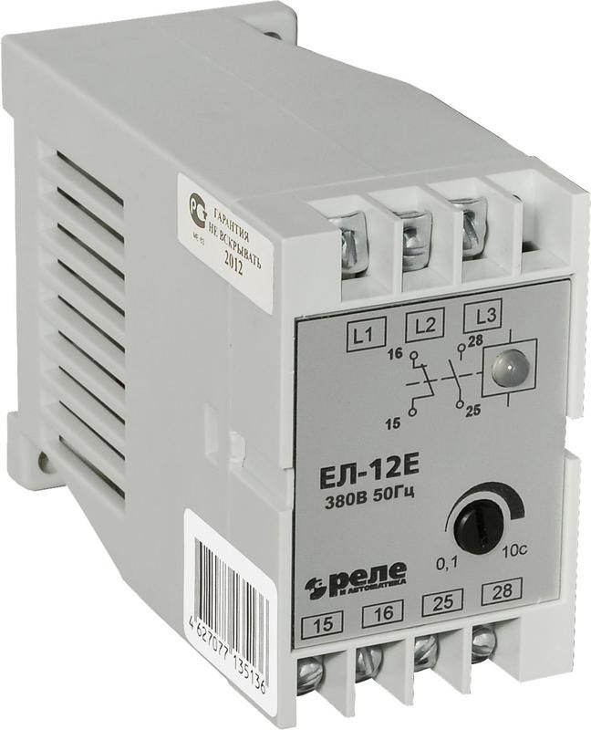 Реле контроля фаз ЕЛ-12Е 380В 50Гц Реле и Автоматика A8222-77135242  #1