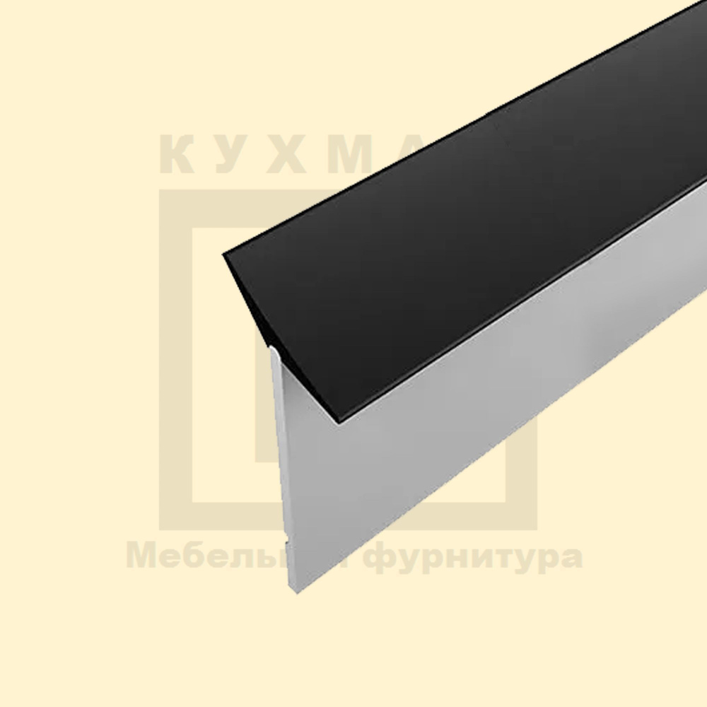 Плинтус силиконовый Silikorner цвет-Черный 4,20м #1
