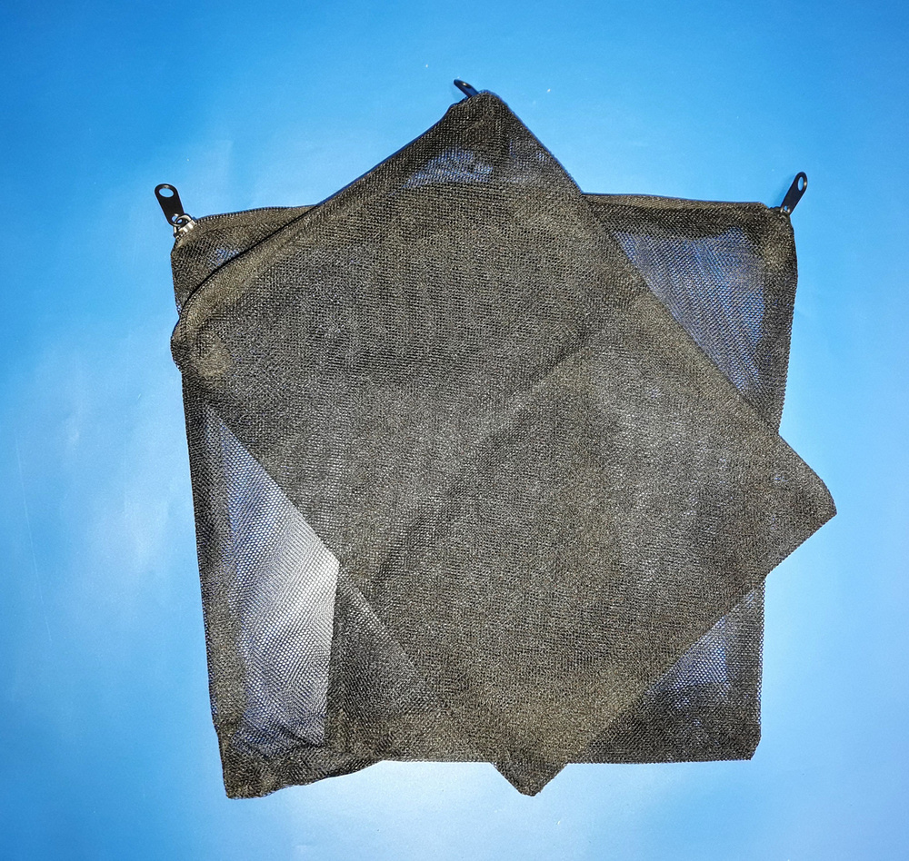 Мешок сетчатый 3 шт. черный 10 х 15 см. на молнии для наполнителей ...