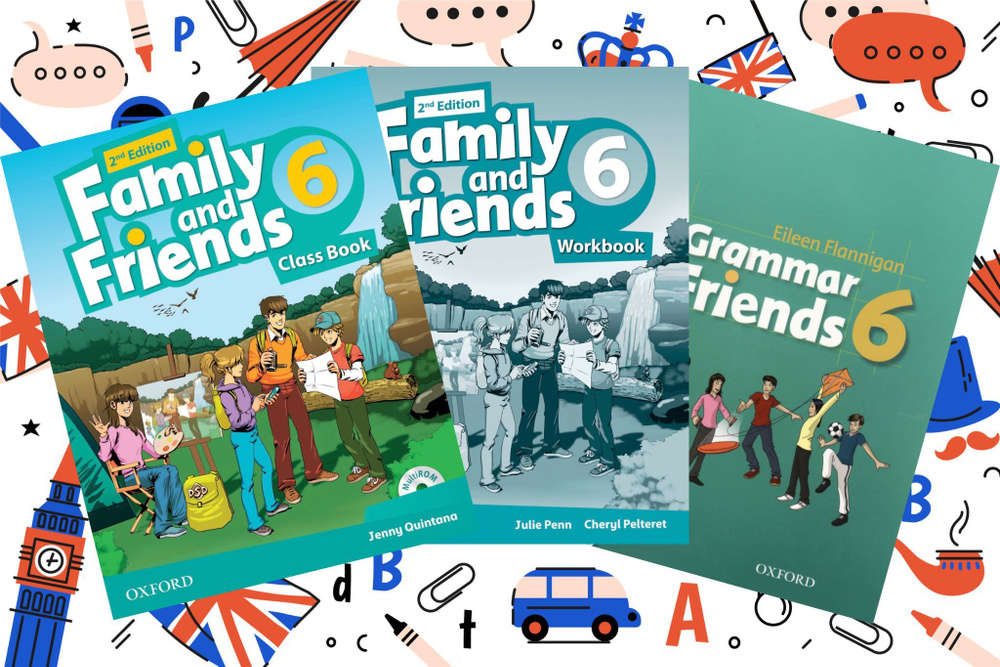 Family and Friends 6 (2nd edition) Class Book + Workbook + Grammar + CD | Quintana Jenny, Penn Julie #1