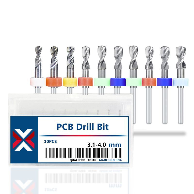 Набор сверл спиральных XCAN для печатных плат 3,1-4,0 мм, 10 шт.  #1