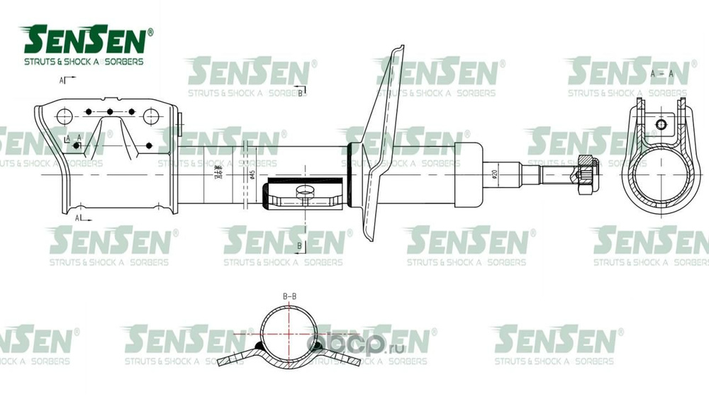 Sensen Амортизатор подвески, арт. 42130666;42130666 #1