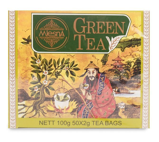 Чай зеленый Mlesna Green Tea, 50 пак*2г Шри-Ланка - купить с доставкой ...