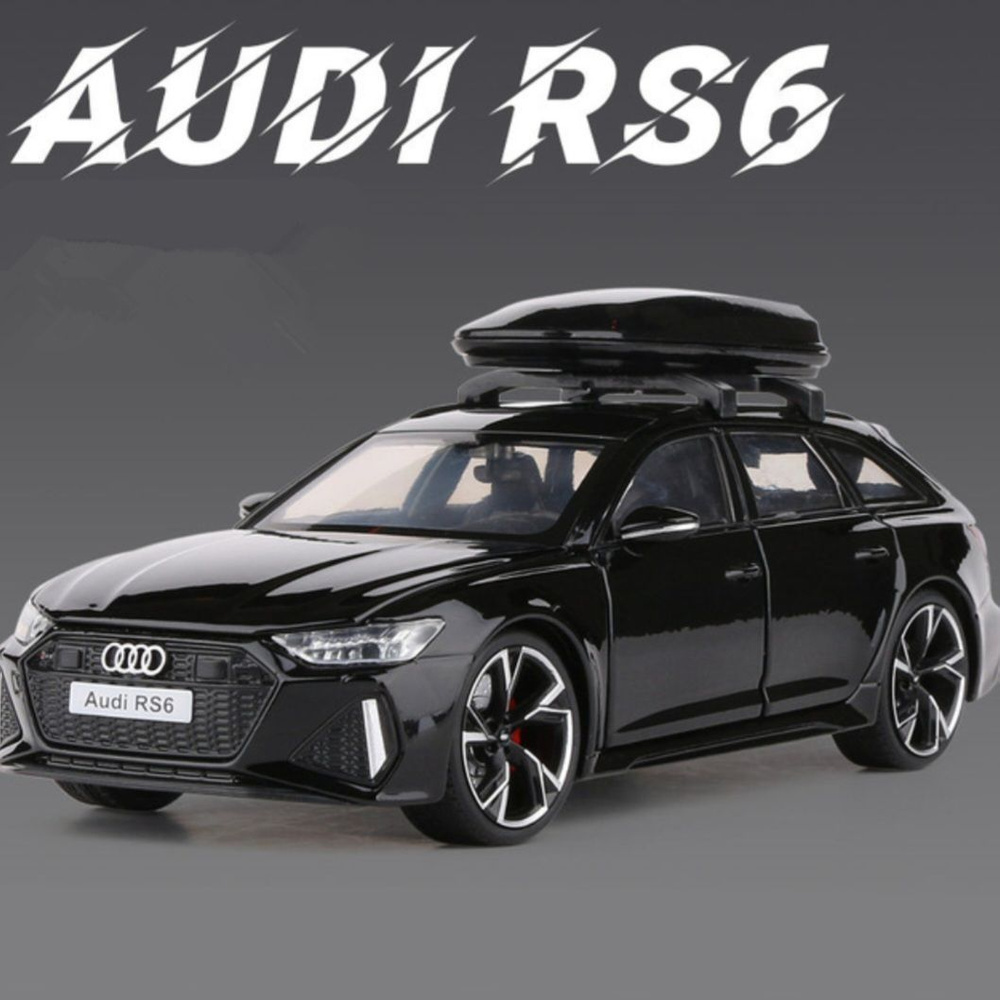 Коллекционная металлическая машина 1:24 AUDI RS6 - купить с доставкой по  выгодным ценам в интернет-магазине OZON (1074126636)