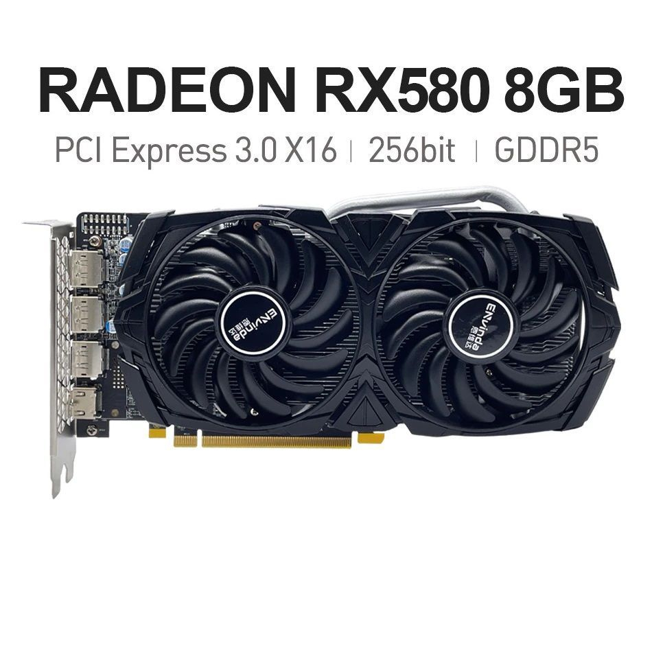 Видеокарта Radeon RX 580 RX580 8GB 8 ГБ (rx588-3)