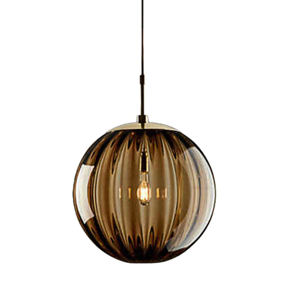 Современный стеклянный подвесной светильник Полосатый стеклянный абажур ...