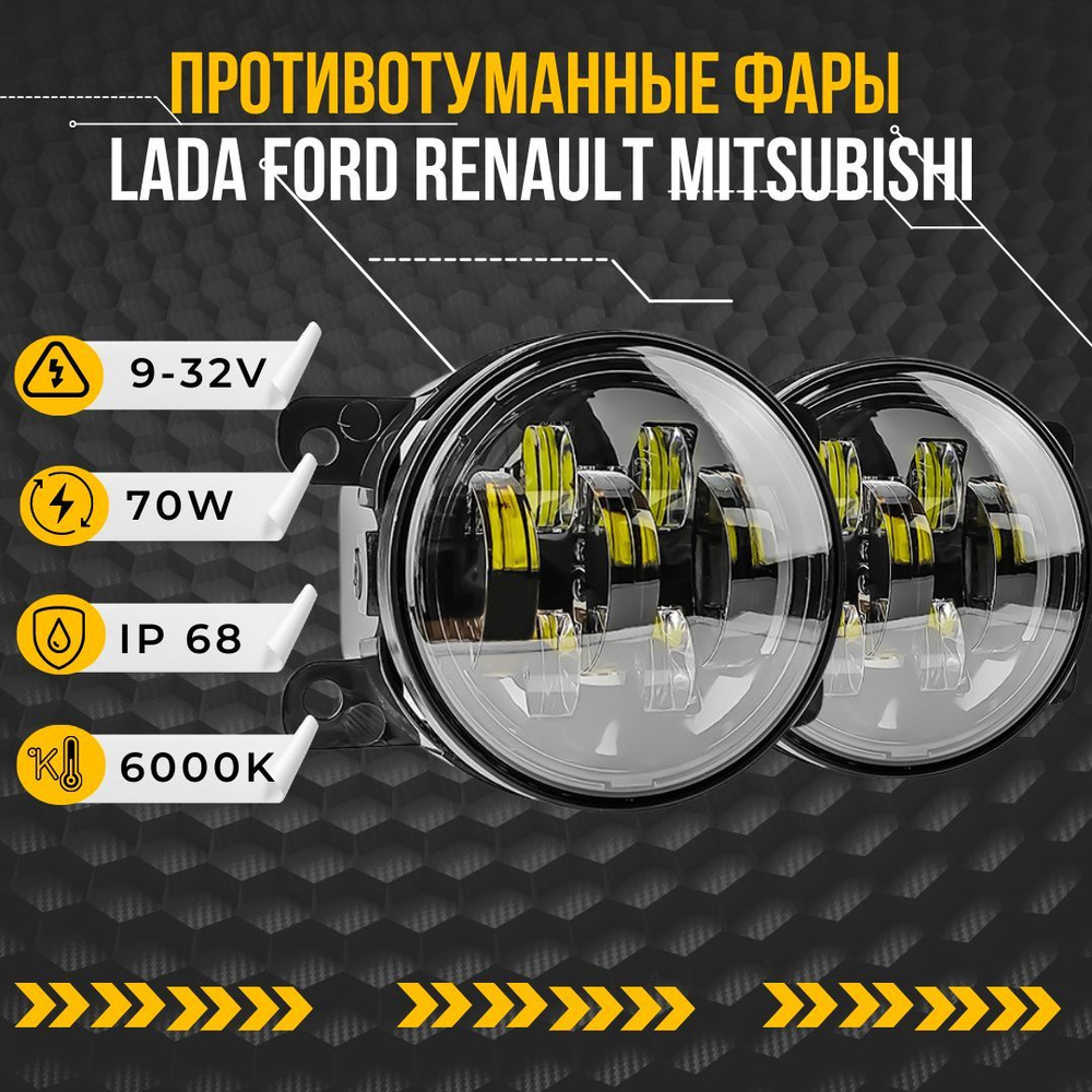 Противотуманные фары (ПТФ) AVTOBUNS купить по выгодной цене в интернет ...