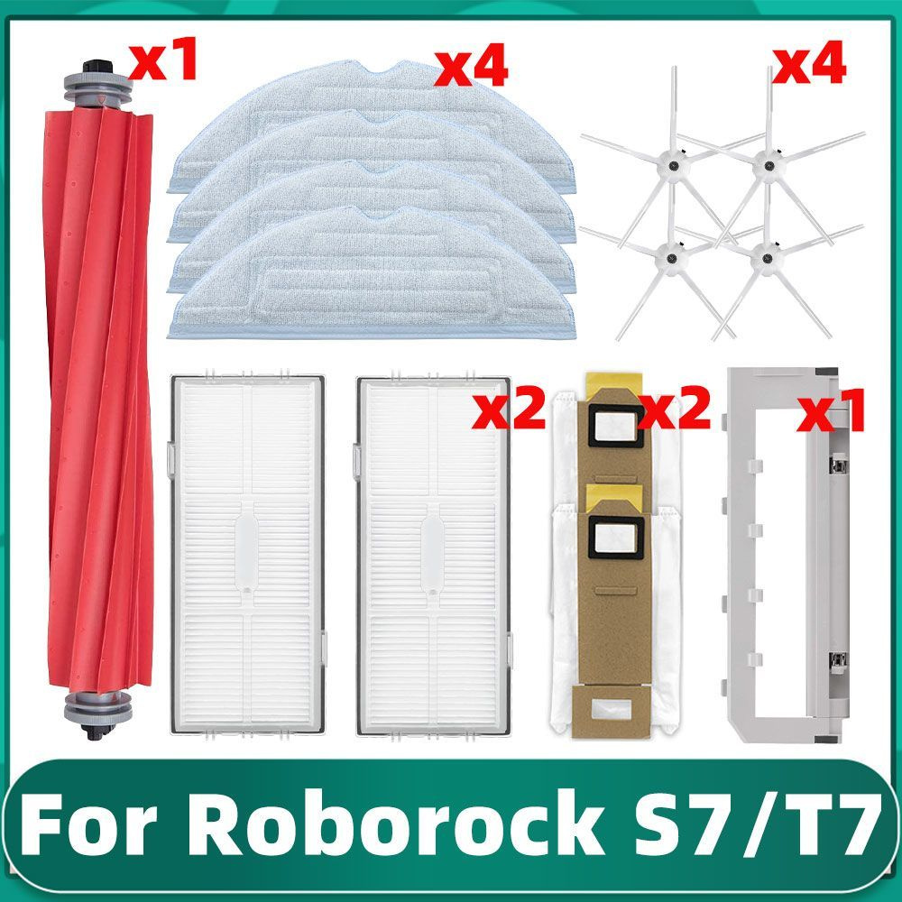 Комплект фильтров и щеток для робот-пылесоса Roborock T7S, T7S plus, T7 plus, S7, S7 Pro Ultra, S7 maxV #1