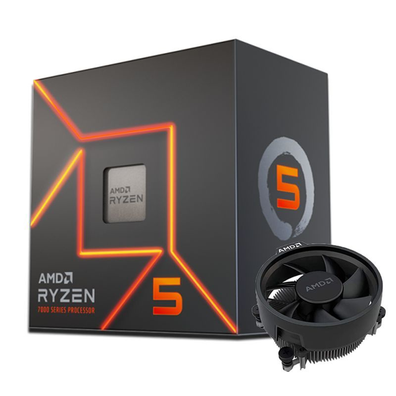 Процессор AMD Ryzen 5, BOX (с кулером), 6 яд., 3.7 ГГц купить по низкой ...