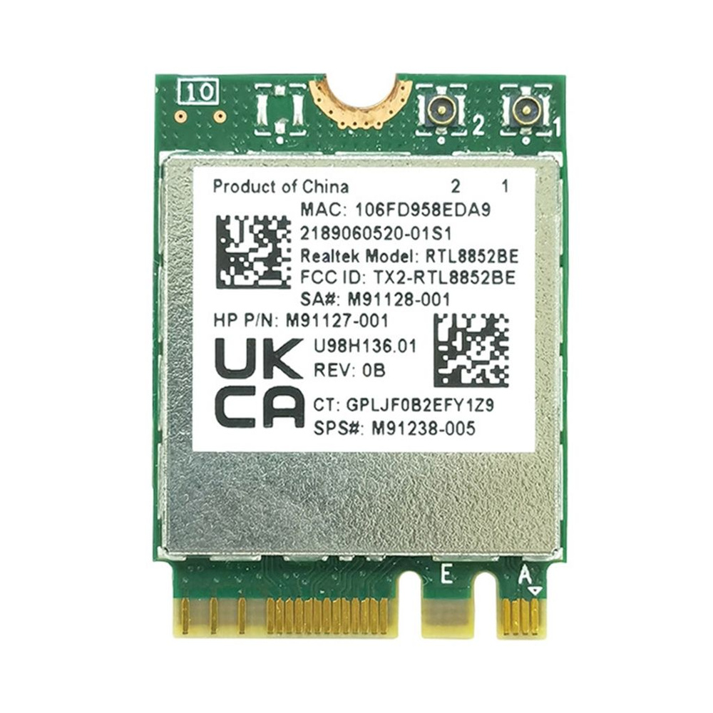 WiFi 6 Двухдиапазонный адаптер AX1800 Realtek- RTL8852BE M2-NGFF BT5.2 ...