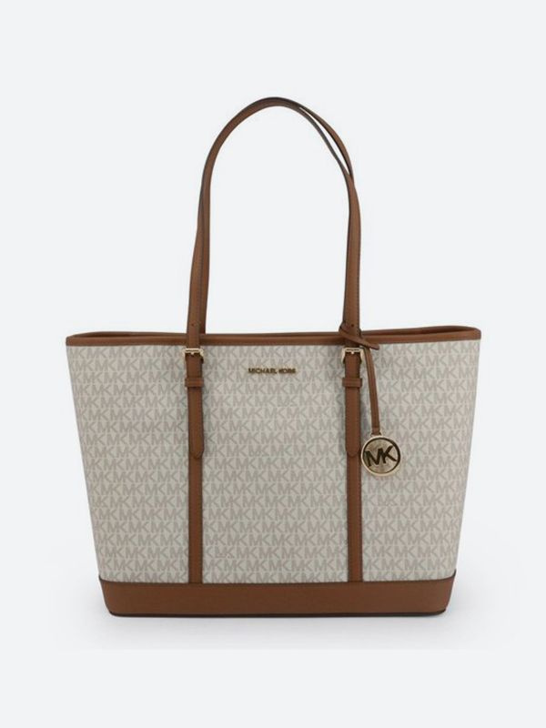 Michael Kors Jet Set Travel Small Logo Top Zip Tote Bag