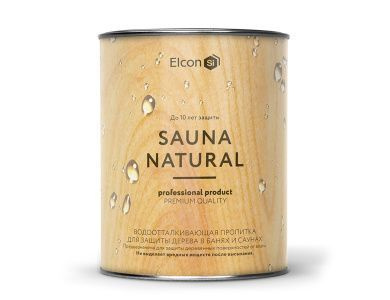 Водоотталкивающая пропитка для бань и саун Elcon Sauna Natural 0,9 л  #1