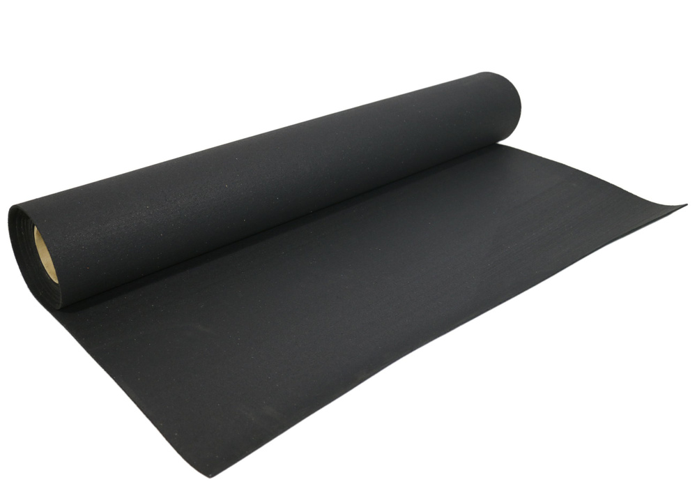 Резиновый коврик из крошки 1000 кг/м3, 10 мм, черный 2000х1220 мм  #1