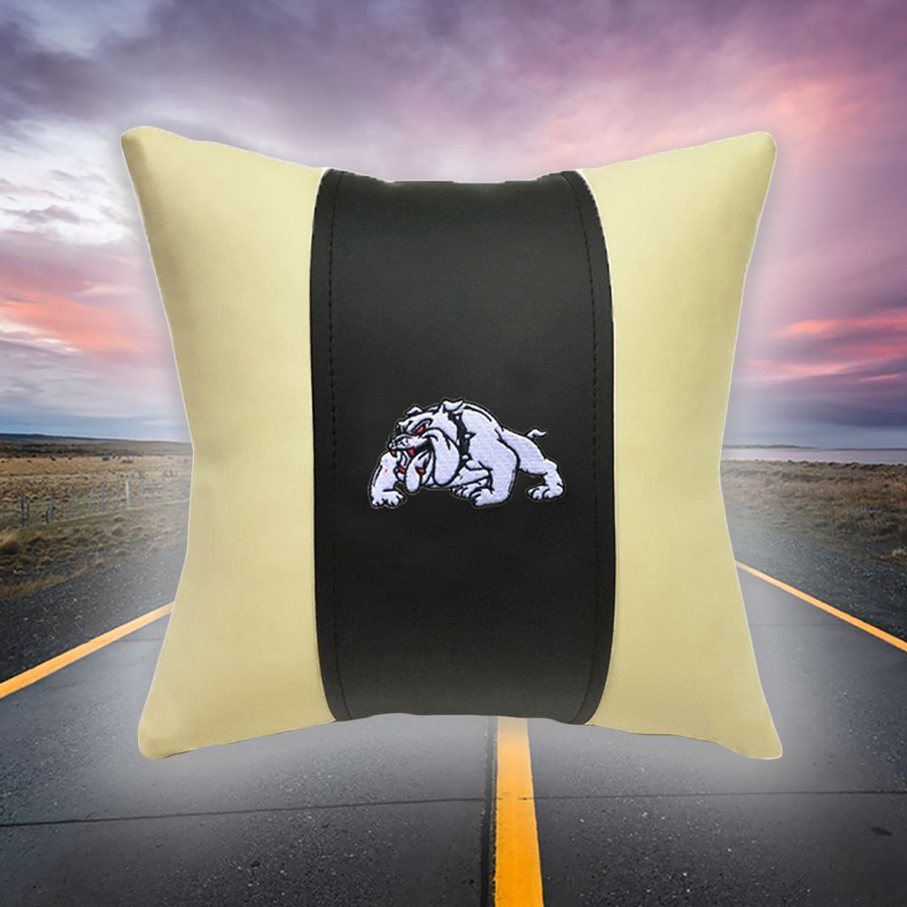 Автомобильная подушка на сиденье из экокожи Бульдог #1