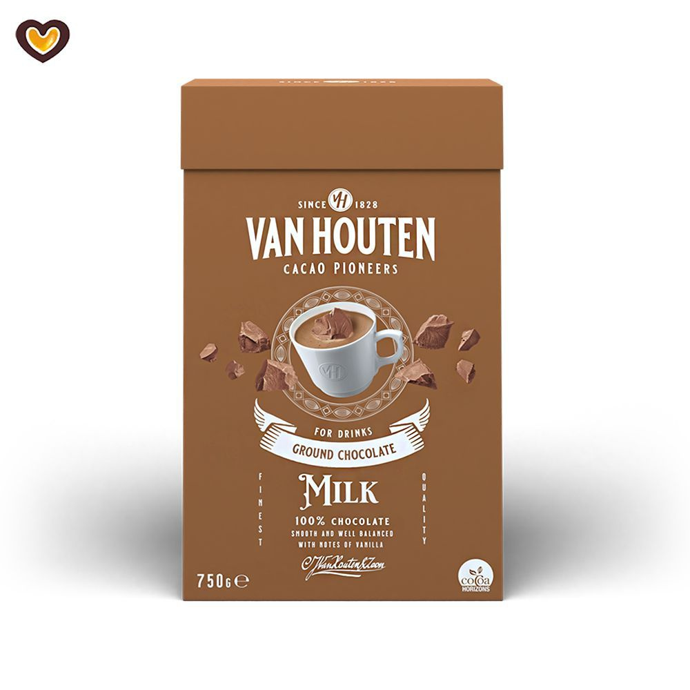 Горячий шоколад Van Houten Ground Milk, коробка 0,75 кг #1