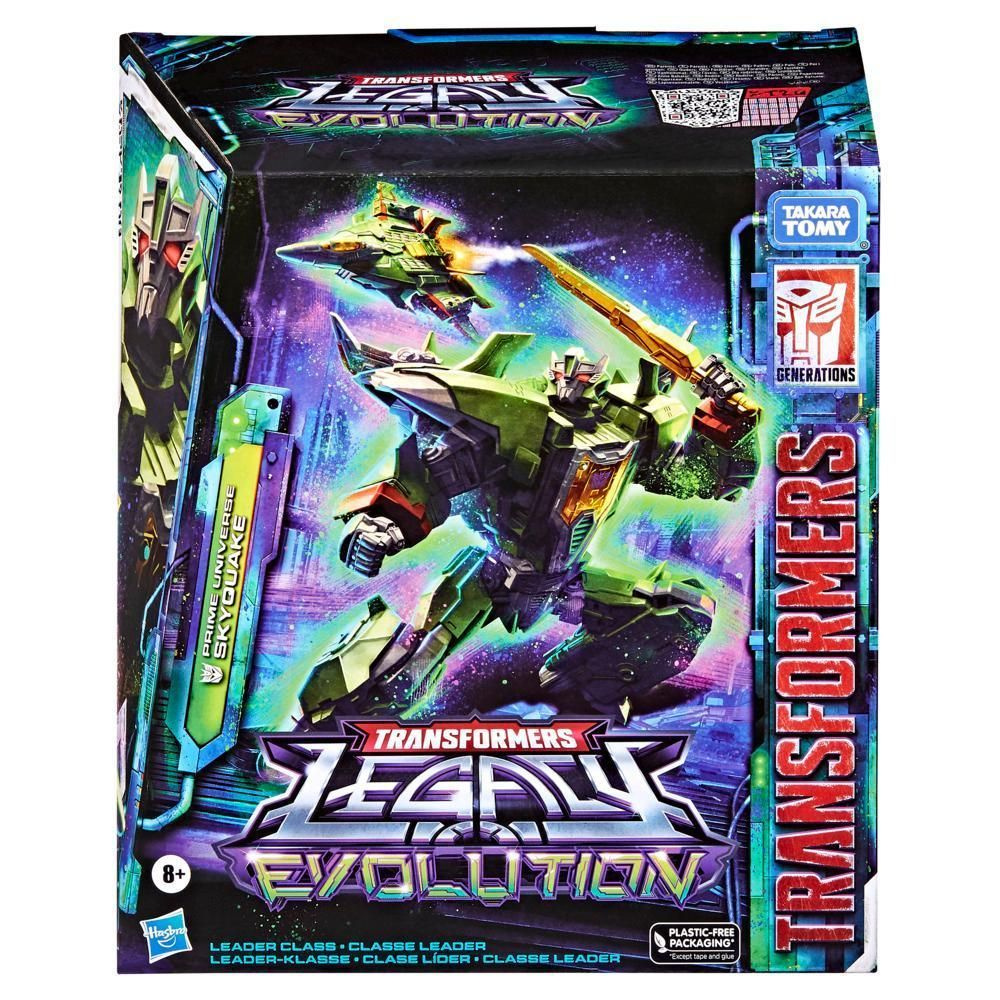 Transformers Generations Legacy Evolution – Statuetta Skyquake Classe Leader, 17.5 Cm, Universo Prime, Giocattolo Per Bambini 8+ Anni - 4