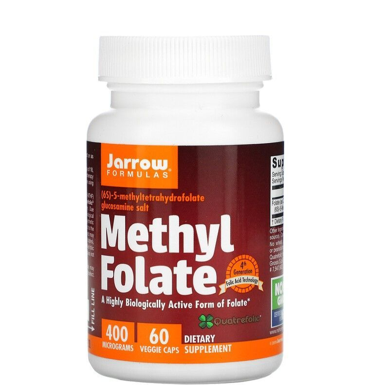 Джарров Формула Methyl Folate 400 mcg - Метилфолат 60 вегетарианских ...