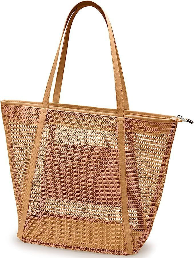 Сумка шоппер пляжная, тоут для пляжа через плечо, сетка - купить с ...