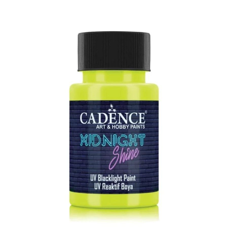 Акриловая флуоресцентная краска Cadence Midnight Shine, Lemon MS-02 #1