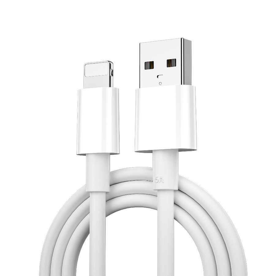 WIWU Кабель для мобильных устройств USB 2.0 Type-A/Apple Lightning, 1.2 м,  белый