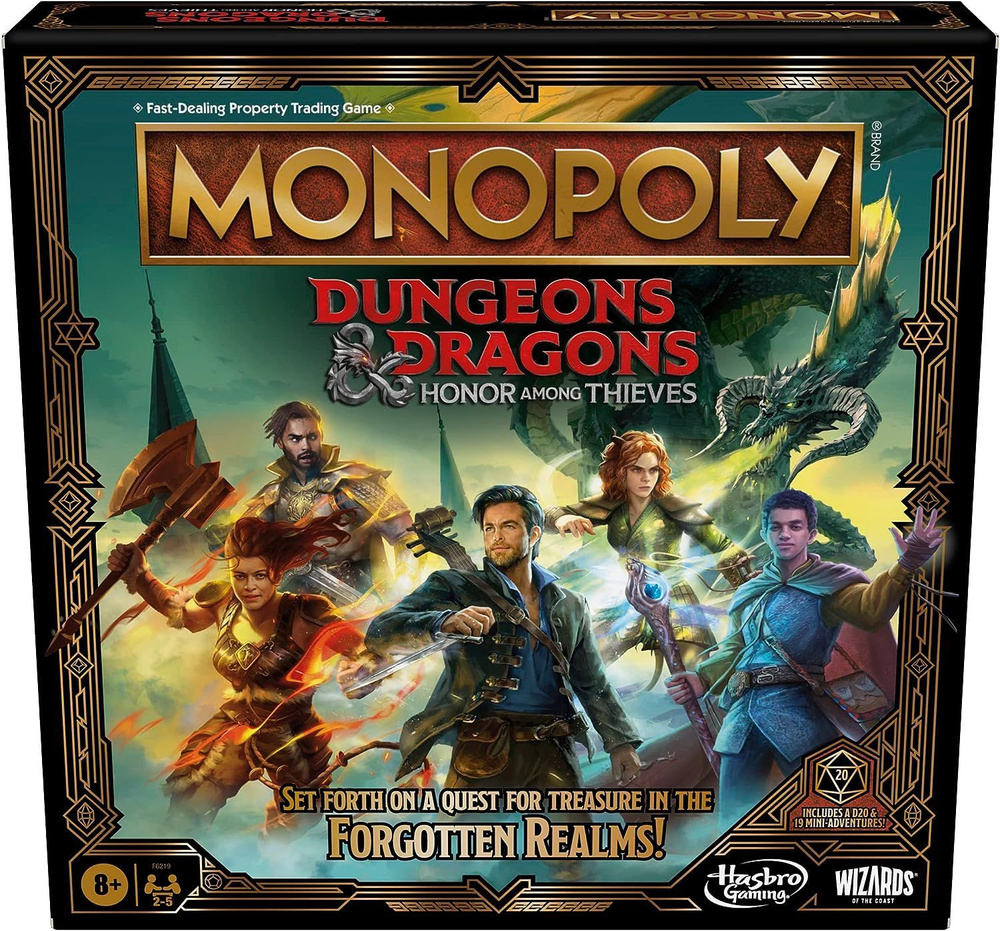 Настольная игра Монополия Dungeons & Dragons: Honor Among Thieves на  английском языке - купить с доставкой по выгодным ценам в интернет-магазине  OZON (1171992582)