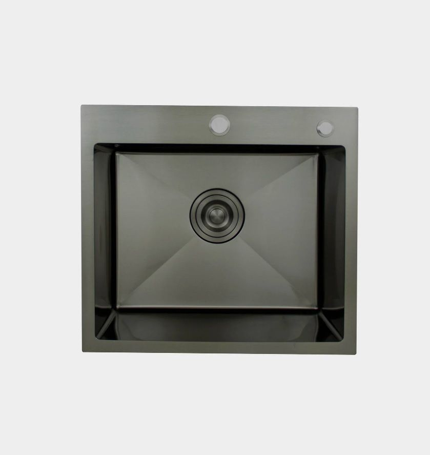 Мойка для кухни 50х45 HOFFGER (Германия) из нержавеющей стали, Black ...