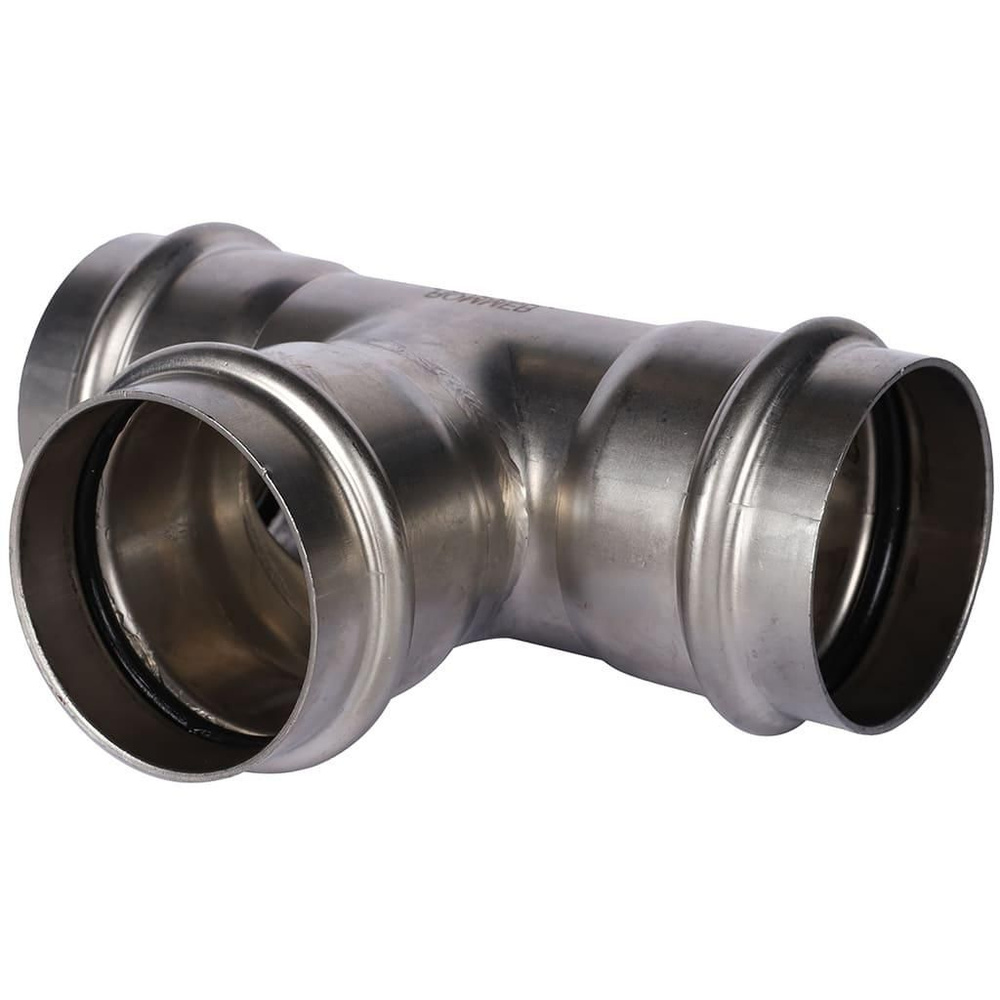 Тройник равнопроходной под пресс 54 мм, из нержавеющей стали ROMMER ...