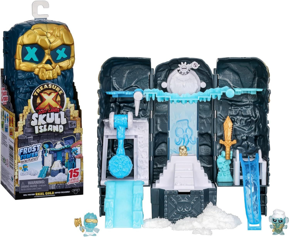 Игровой набор Treasure X Lost Lands Skull Island Frost Tower Micro Playset,  15 уровней приключений. - купить с доставкой по выгодным ценам в интернет- магазине OZON (1351130795)