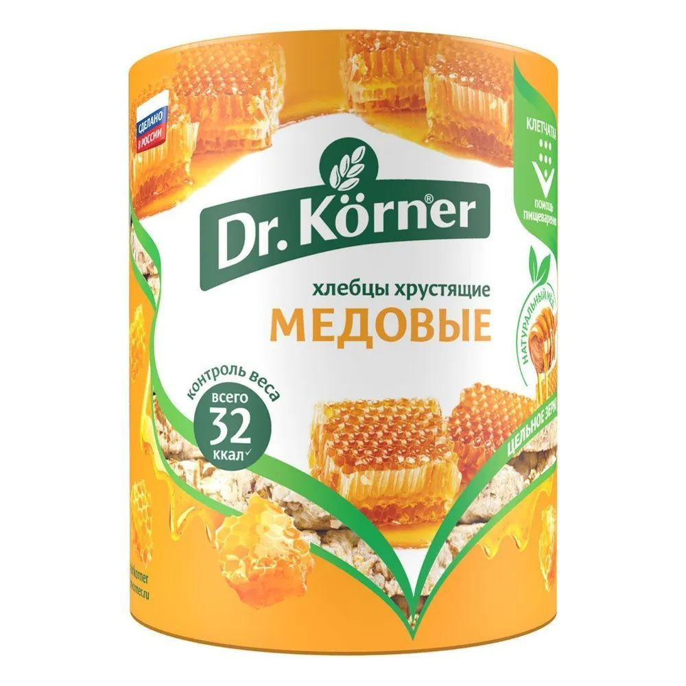 Dr. Korner Медовый злаковый коктейль хлебцы, 100 г #1