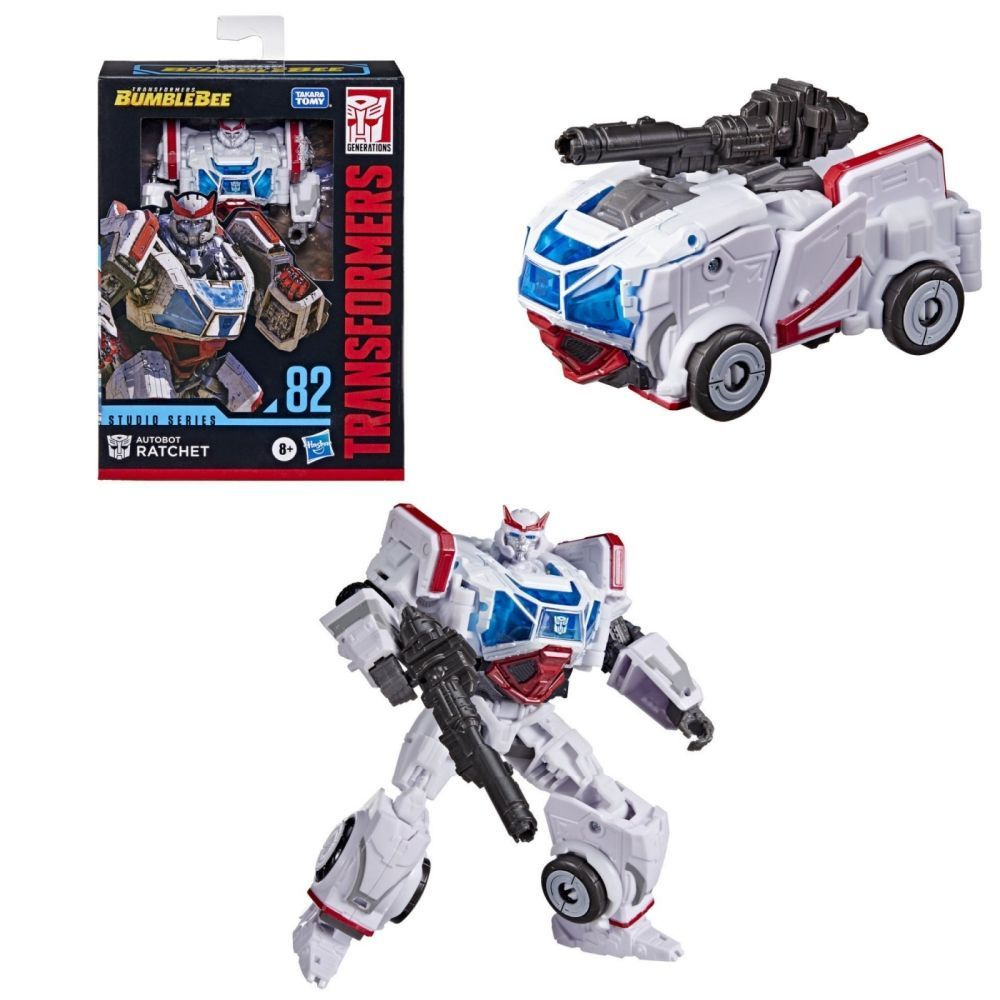 Игрушка Hasbro Трансформеры Toys Studio Series SS82 Deluxe Transformers:  Фигурка автобота Бамблби с трещоткой - от 8 лет и старше, 4,5 дюйма F3163