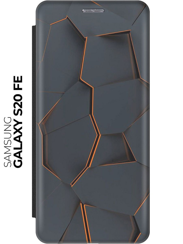 Чехол-книжка Графитовый излом на Samsung Galaxy S20 FE / Самсунг С20 ФЕ ...