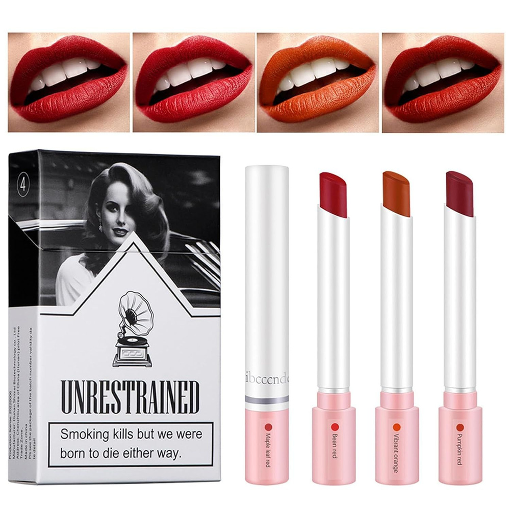 Lana Del Rey Lipstick Cigarette Gloss, 4 цвета, набор блесков для губ,  стойкая губная помада, 24-часовая водостойкая матовая помада - купить с  доставкой по выгодным ценам в интернет-магазине OZON (1274191542)