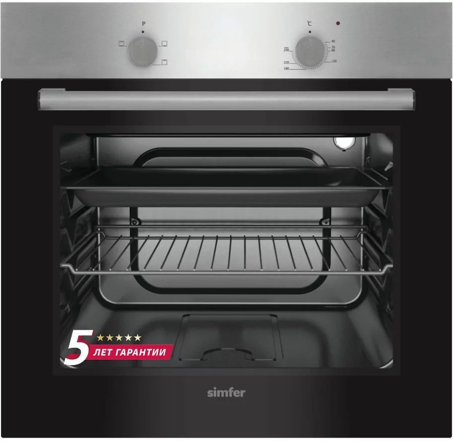 Электрический духовой шкаф Simfer ширина 60см / 3 режима работы / 58 ...