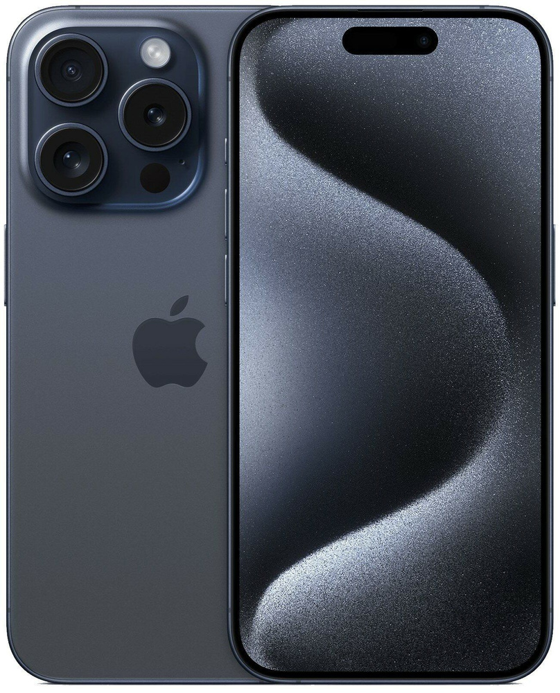 Apple Смартфон iPhone 15 Pro Max (eSIM + eSIM) (новый, оригинальный,  запечатанный) 8/512 ГБ, синий