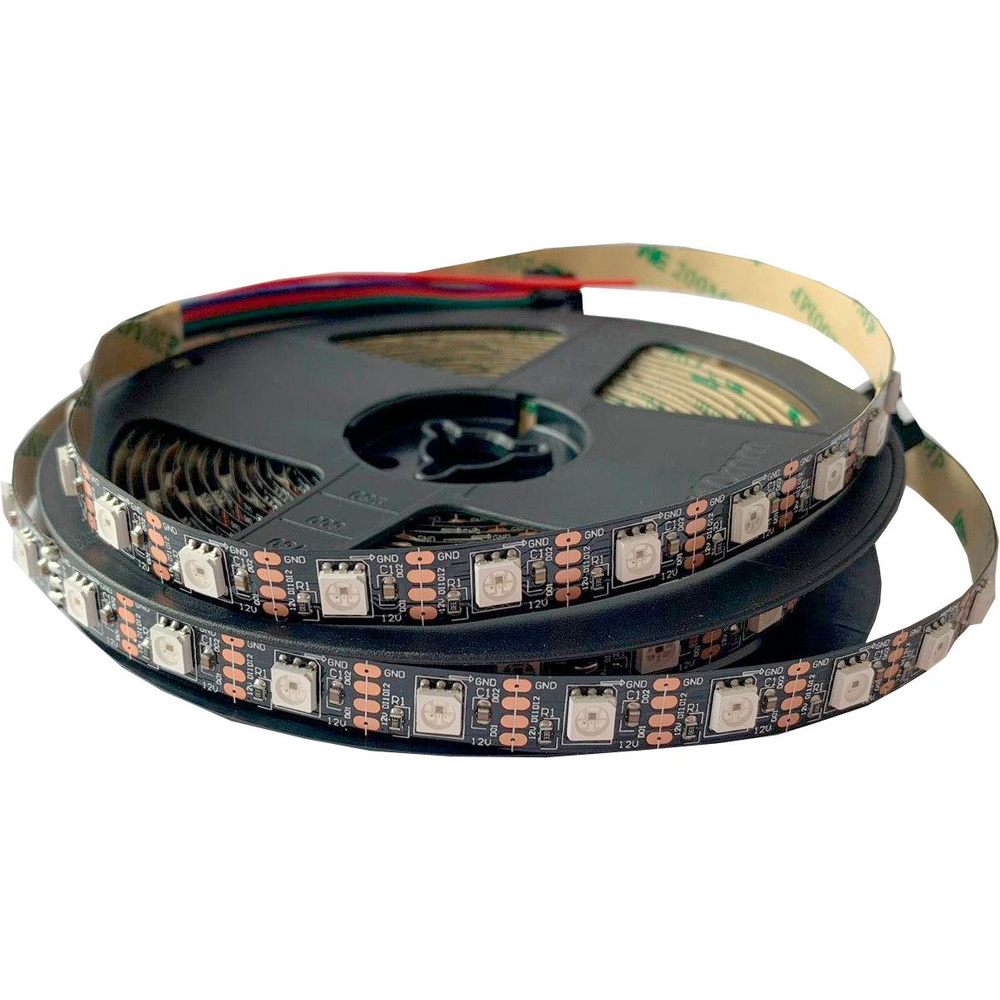 Светодиодная лента Giant4, 12В, IP33, 60 LED/m Адресная лента WS2815 ...