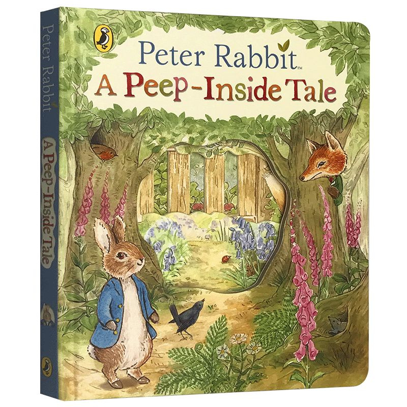 Peep Rabbbit Peep Inside Peter Rabbit A Board book Colouring English Activity Story ...