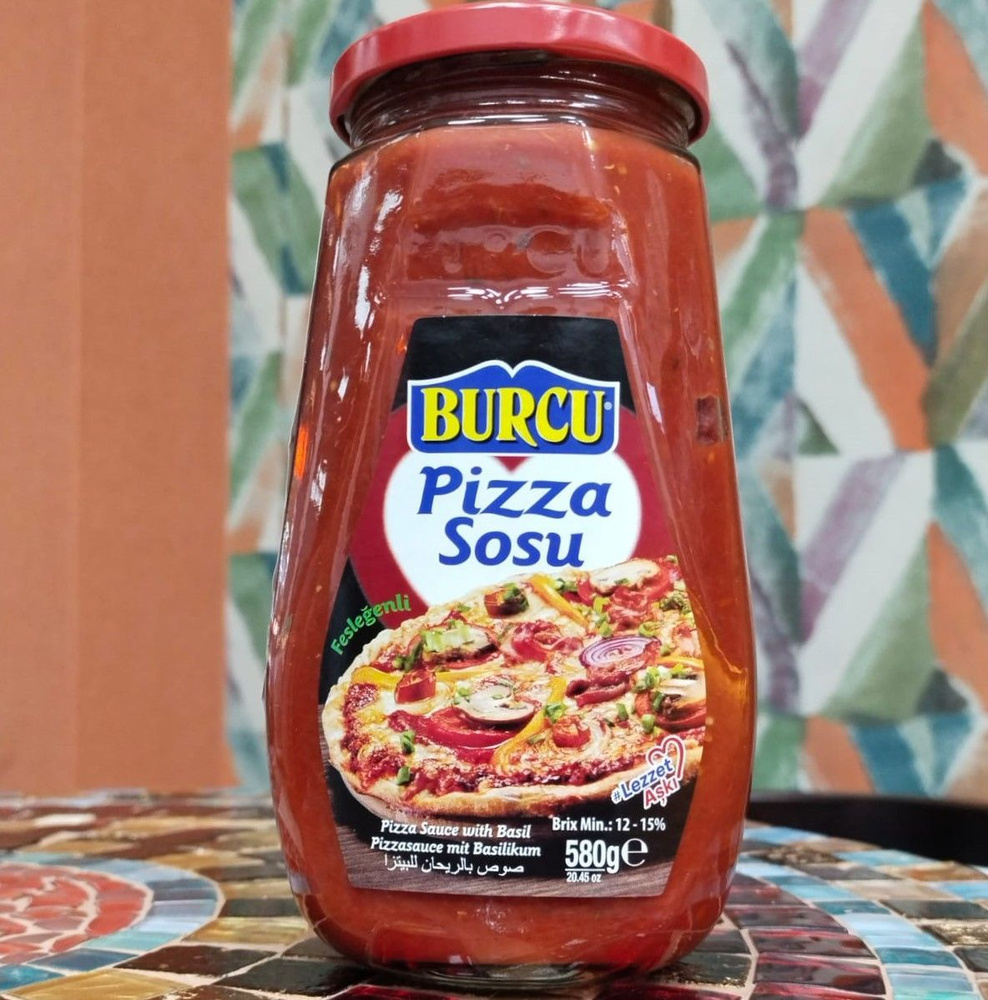 Соус для пиццы с базиликом 580 гр. Pizza Sosu BURCU, Турция