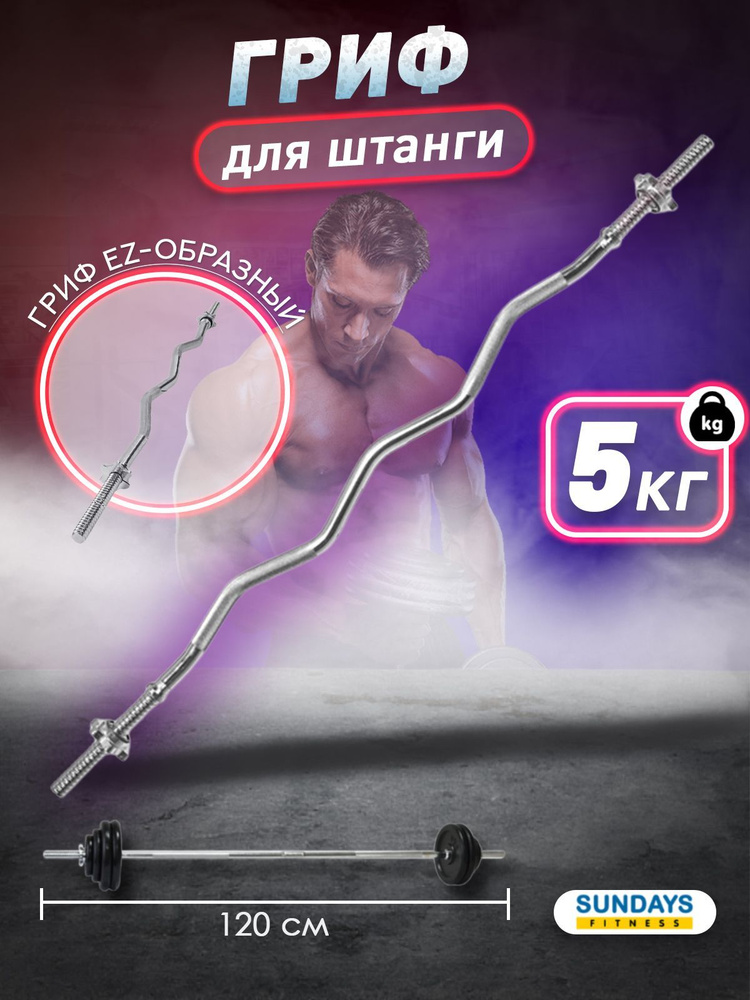 Гриф для штанги/гантельный Sundays Fitness IR94019 - купить по выгодной ...
